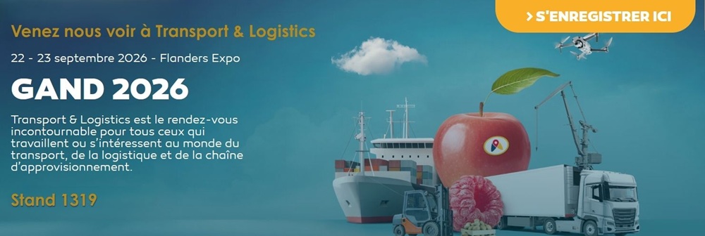 Venez nous voir à Transport & Logistics Gand, stand 1319